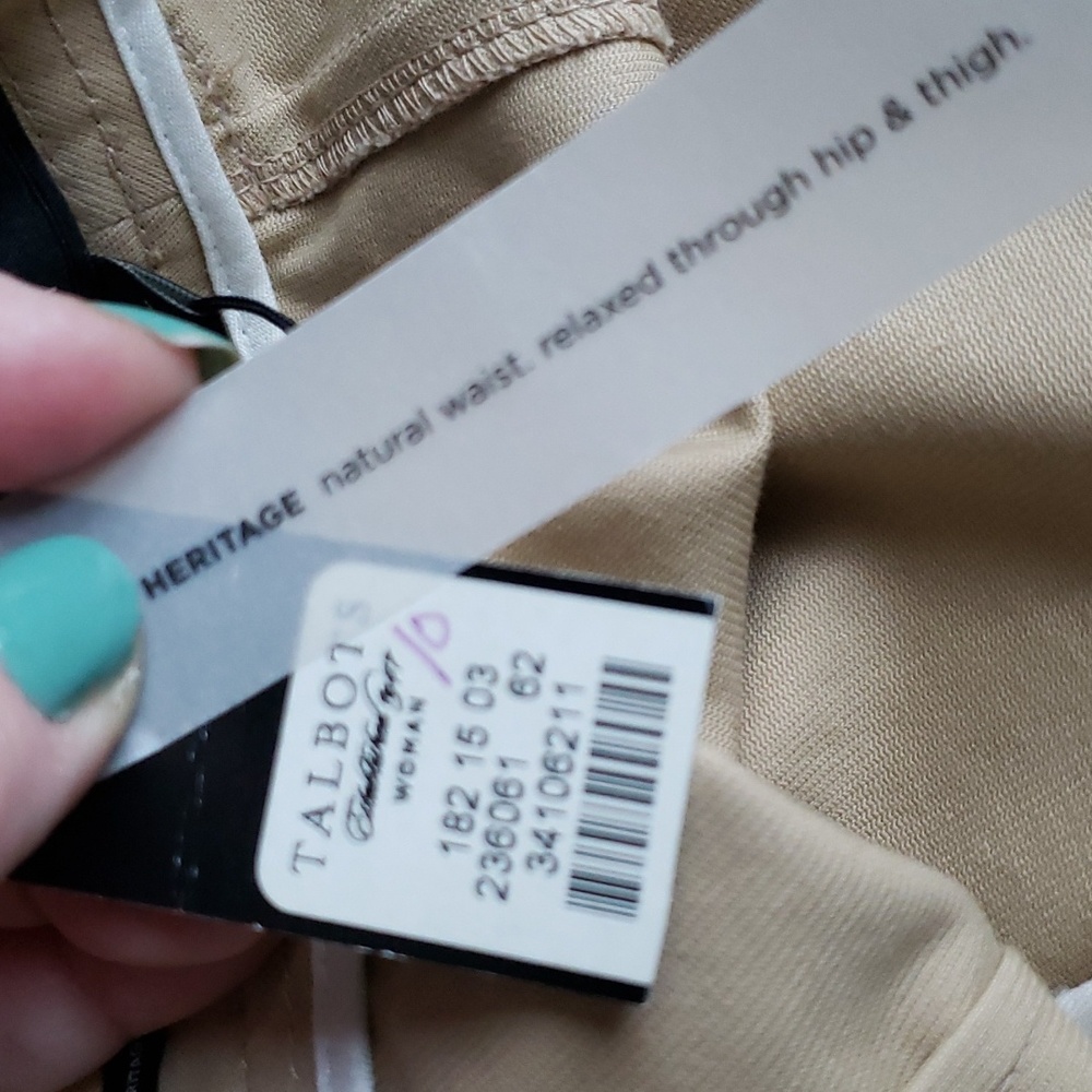 Talbot's heritage pants khaki tan size 24W. Heavy fabric. - Picture 11 of 13